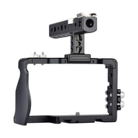 NNEIDS Sony A6000 / A6300 / A6500 / A6400 Camera Cage Stabilizer With Handle - Black