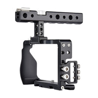 NNEIDS Sony A6000 / A6300 / A6500 / A6400 Camera Cage Stabilizer With Handle - Black