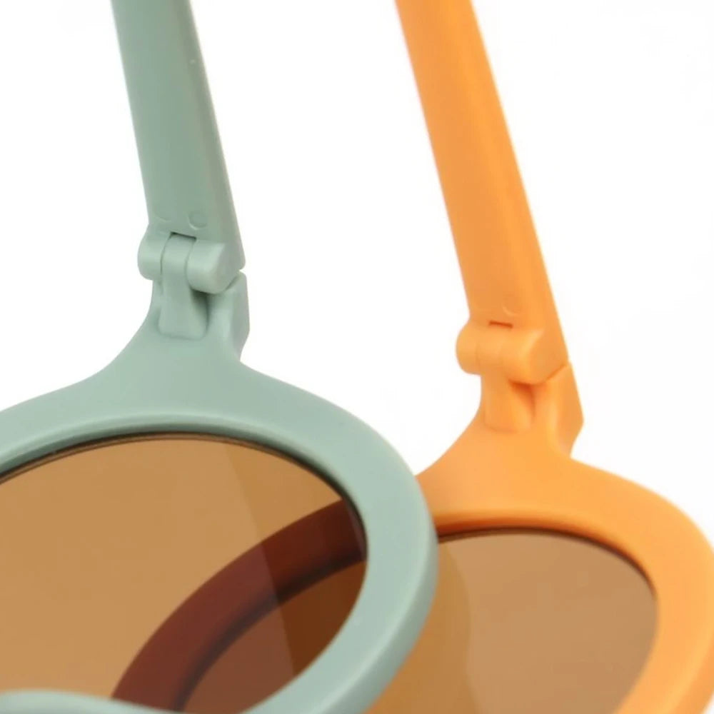 Gafas de Sol para Niños - Retro para Bebés, Color Sólido, Protección Ultravioleta, Redondas y Convenientes, Venta al por Mayor