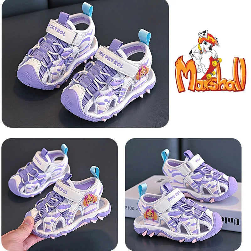 Paw Patrol Chase Summer Sandals for Kids Boys Girls Cartoon PU Leather Sport