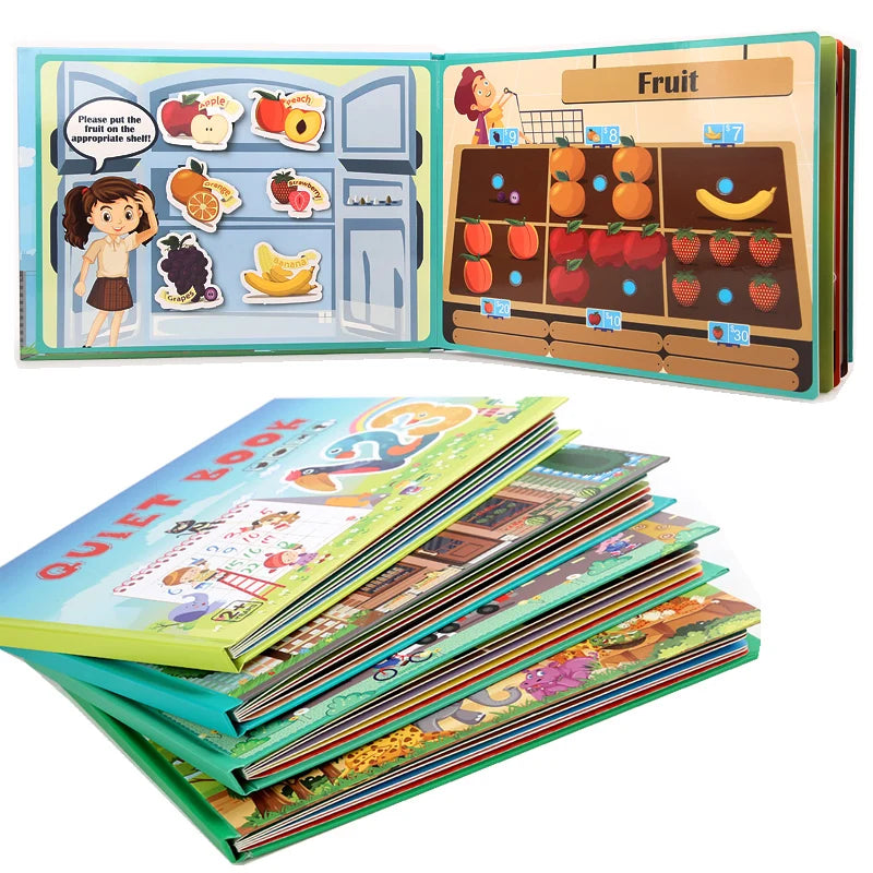 Sensory Educational Toys Montessori Baby Toys Stickers Quiet Books For Children