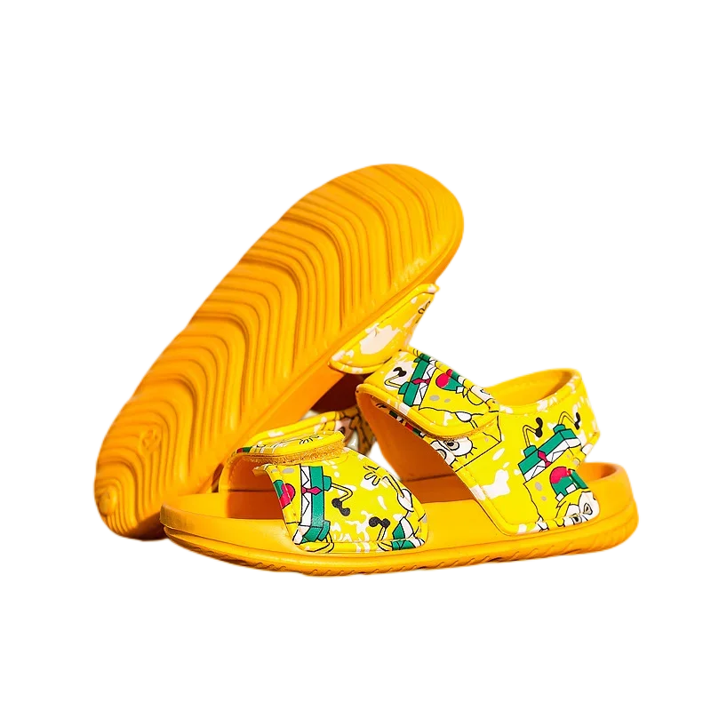 SpongeBob Sandals Summer Kids Shoes Boys Light Soft Flats Toddler Baby Girls