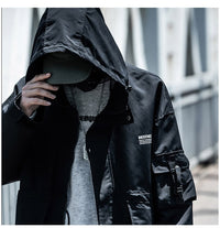 Letter Black Multi-pocket Men's