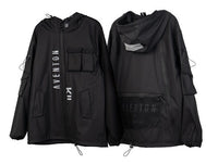 Multi Pockets Cargo Jackets Men Windbreaker Hip Hop Streetwear Outdoor Techwear Jackets Harajuku Cargo Coats